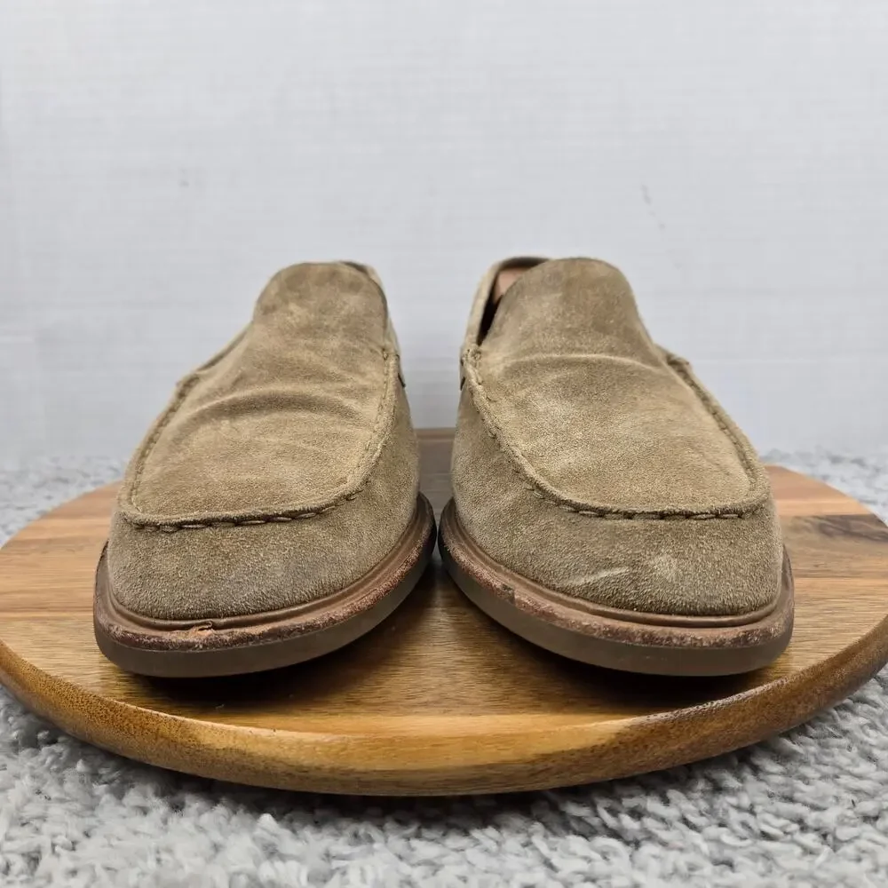 Vince Mens 11M Grant Camel Tan Suede Leather Daily Slip On Casual Daily Loafer